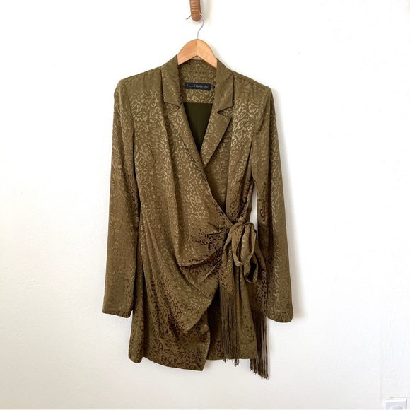 House of Harlow 1960 x REVOLVE Milani Mini Dress in Olive Green - Picture 5 of 13